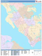 Newport News Digital Map Color Cast Style